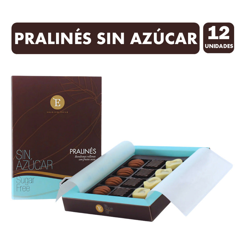 Bombones Pralinés Con Frutos Secos Sin Azúcar (12 Uni)