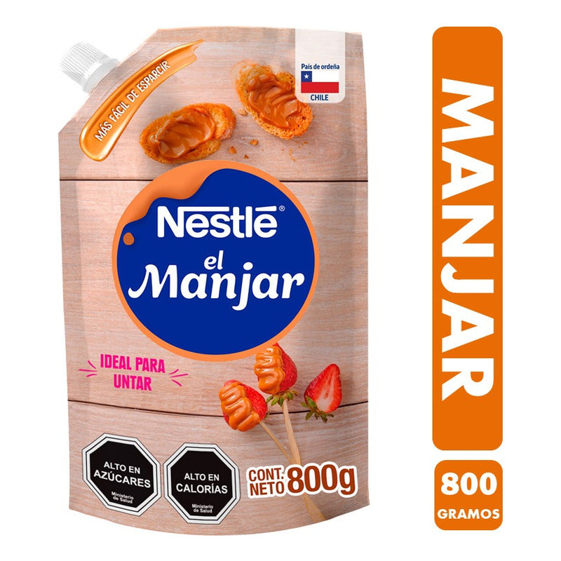 Manjar Nestlé Para Untar - Sin Gluten (bolsa Con 800 Gramos)