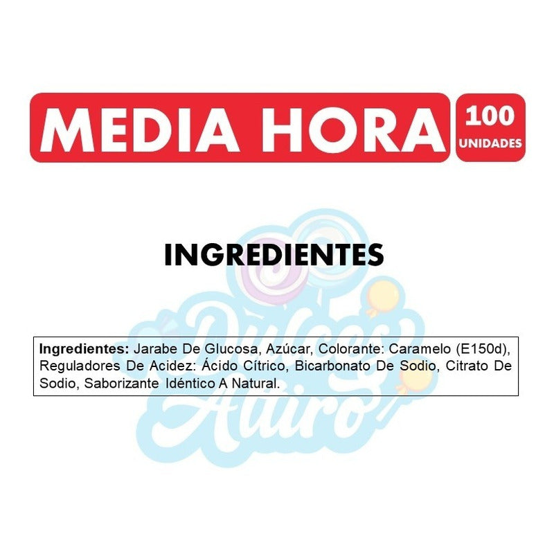 Media Hora - Caramelo De Arcor (bolsa Con 100 Unidades)