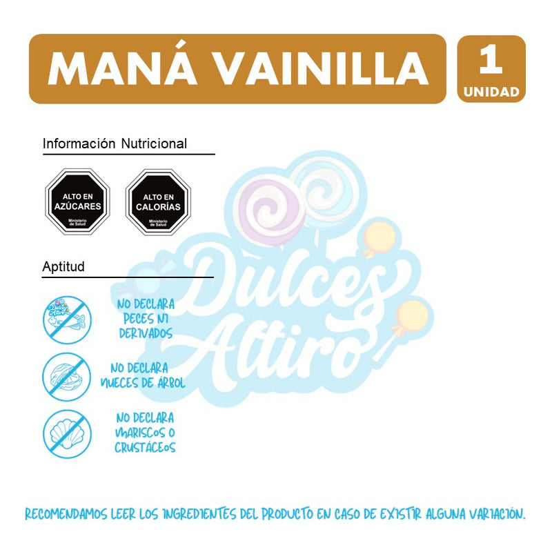 Galletas Maná, Sabor Vainilla - Paquete Con 393 Gramos.