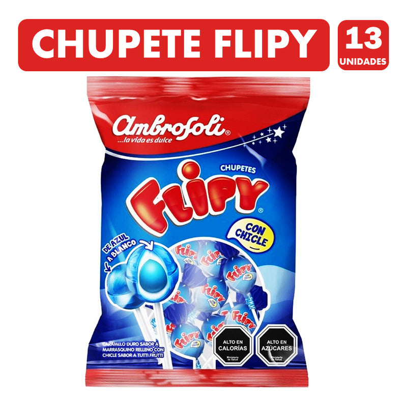 Coyac Flipy Relleno De Chicle Sabor Tuttifruti(bolsa De 13u)
