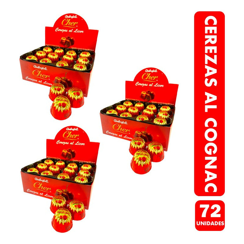 Bombones Cerezas Al Coñac De Ambrosoli (caja De 72 Bombones)