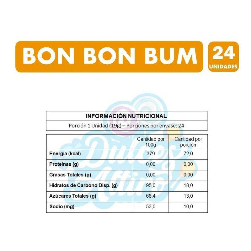 Bon Bon Bum Sabores Surtidos (bolsa Con 24 Coyacs)