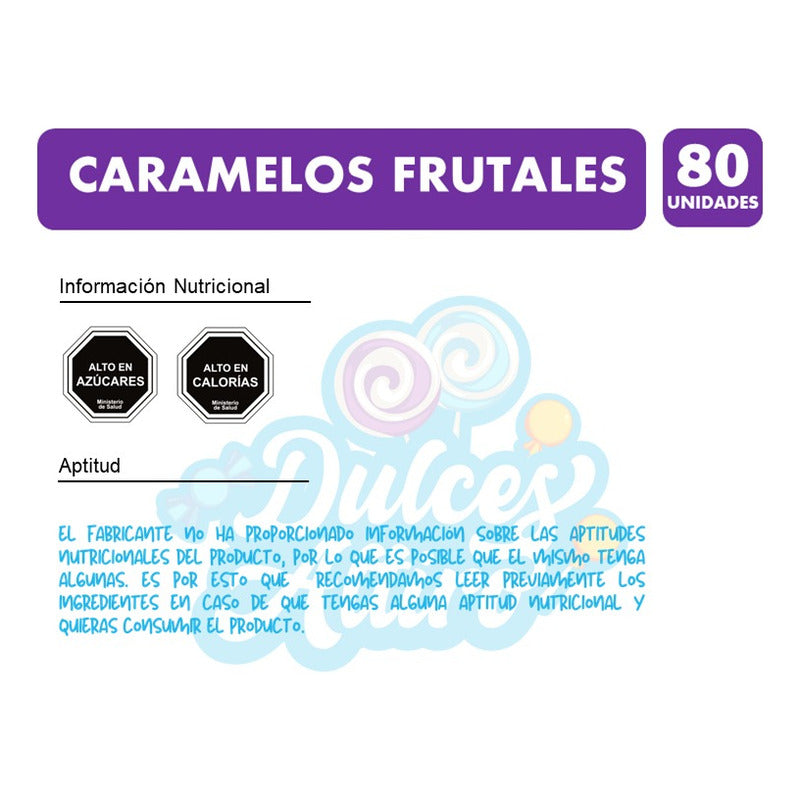 Caramelos Halloween Ambrosoli Frutales (bolsa Con 80 Uni)