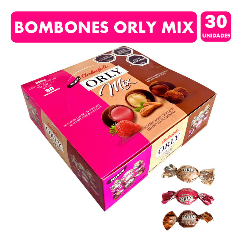 Bombones De Chocolate Orly Mix - Sabores Surtidos (caja 30u)