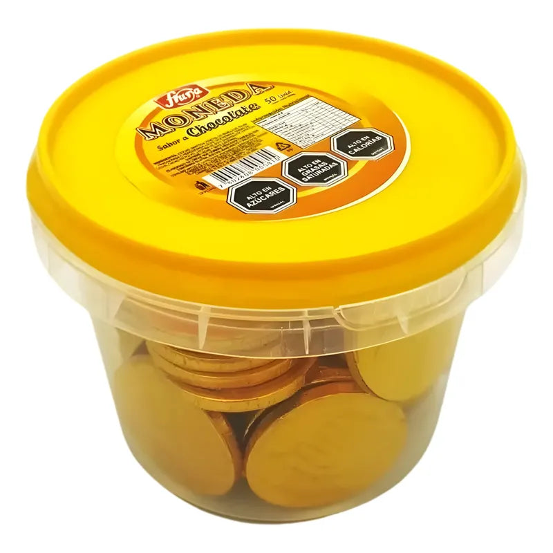 Monedas Sabor Chocolate De Fruna (pote Con 50 Unidades)