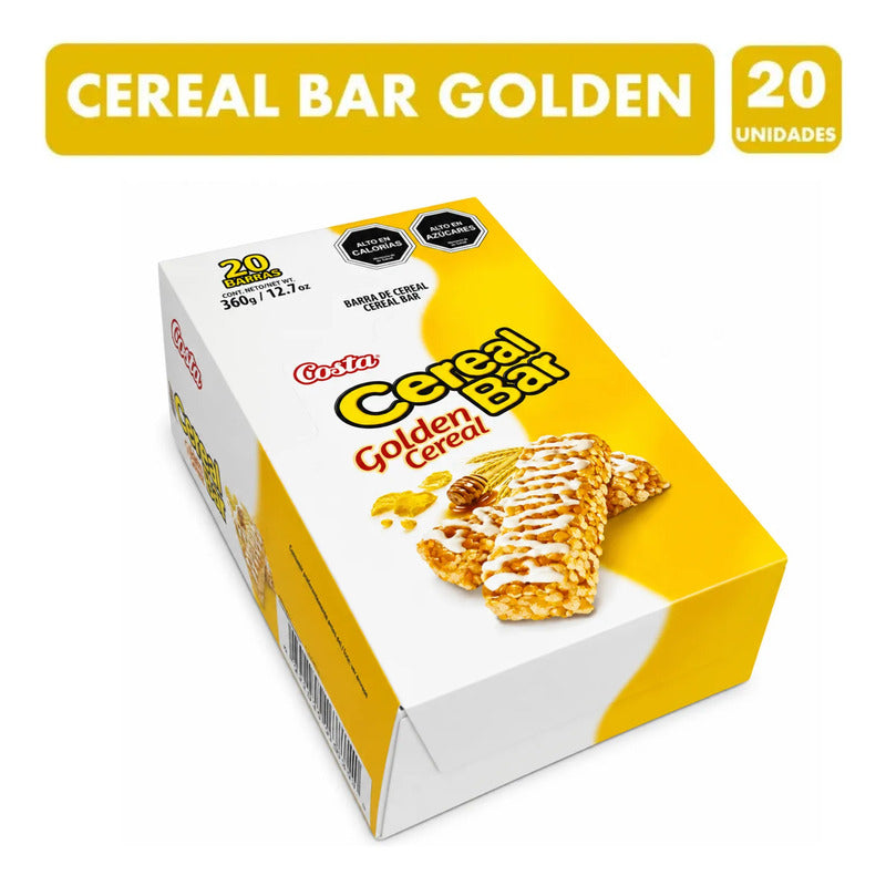Barras De Cereal Costa Golden 20 Barras Caja De 360 G