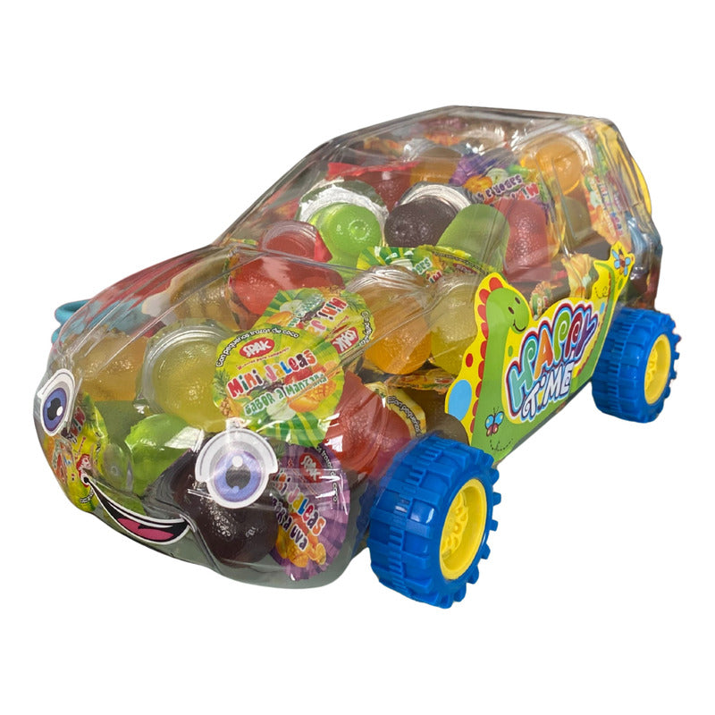Mini Jaleas Para Cumpleaños En Pote Forma De Auto (100un)