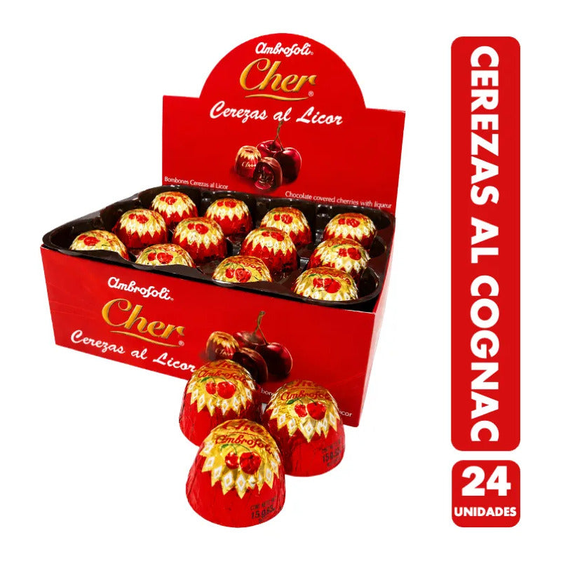 Bombones Cerezas Al Cognac De Ambrosoli (display 24 Uni)