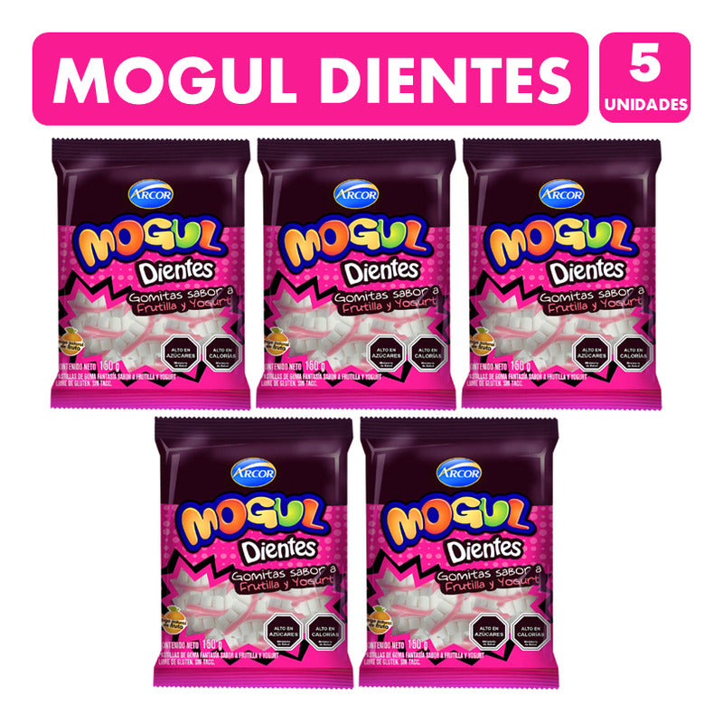 Dulces Para Halloween - Gomitas Mogul Dientes (pack 5 Uni)