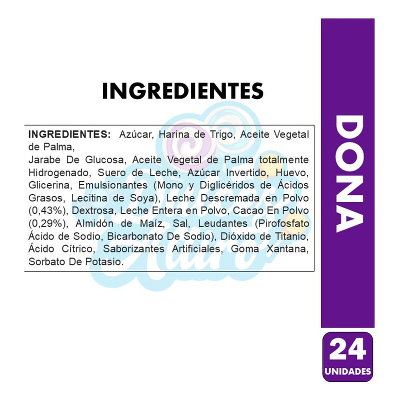 Dona De Chocolate Rellena De Fruna (caja Con 24unidades)