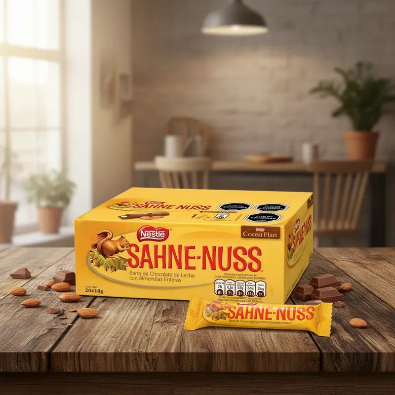 Chocolate Sahne Nuss Nestlé (caja Con 20 Mini Barritas)