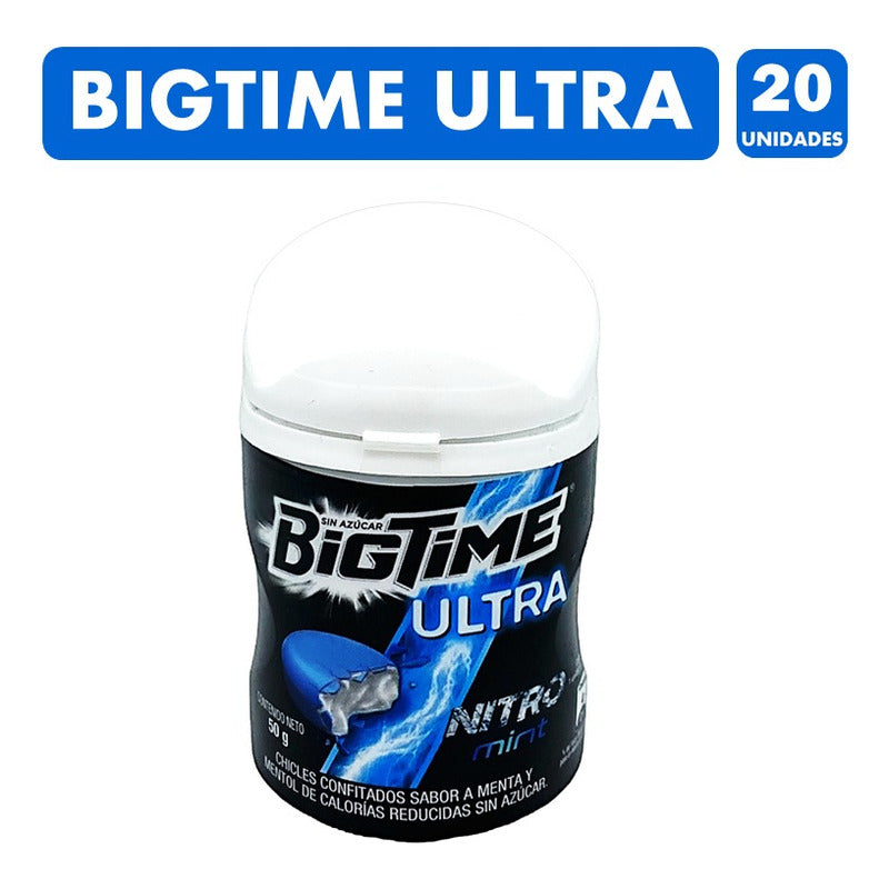Bigtime Nitro Sabor Menta -frasco Negro(frasco Con 20 Uni)