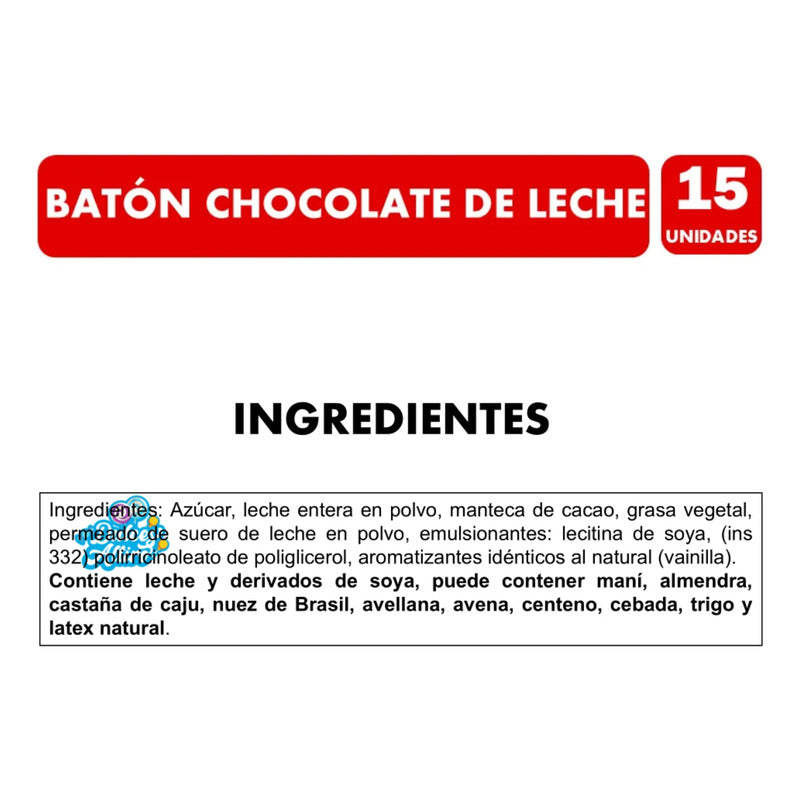 Batón Chocolate Negro De Leche De Garoto (caja Con 15 Uni)