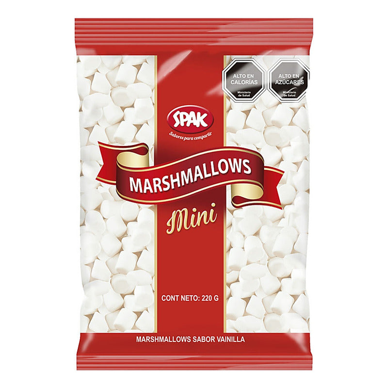 Marshmallows Mini Sabor Vainilla De Spak (bolsa De 220 Gr)