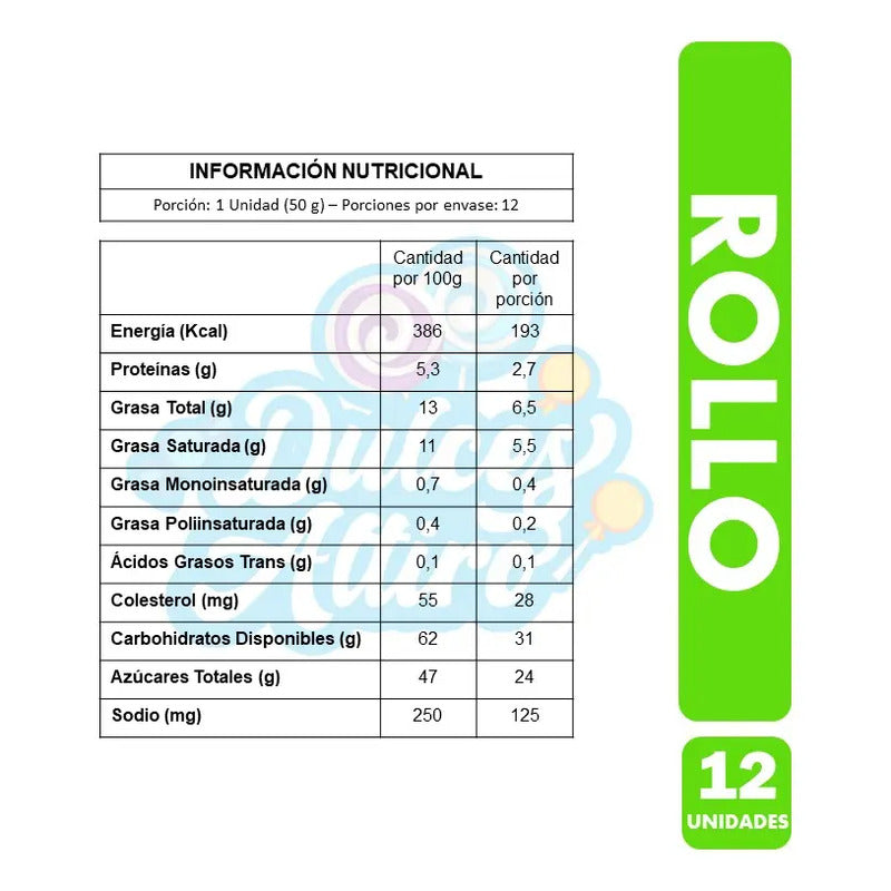 Rollo De Marinela - Bizcocho Relleno (caja Con 12 Unidades)