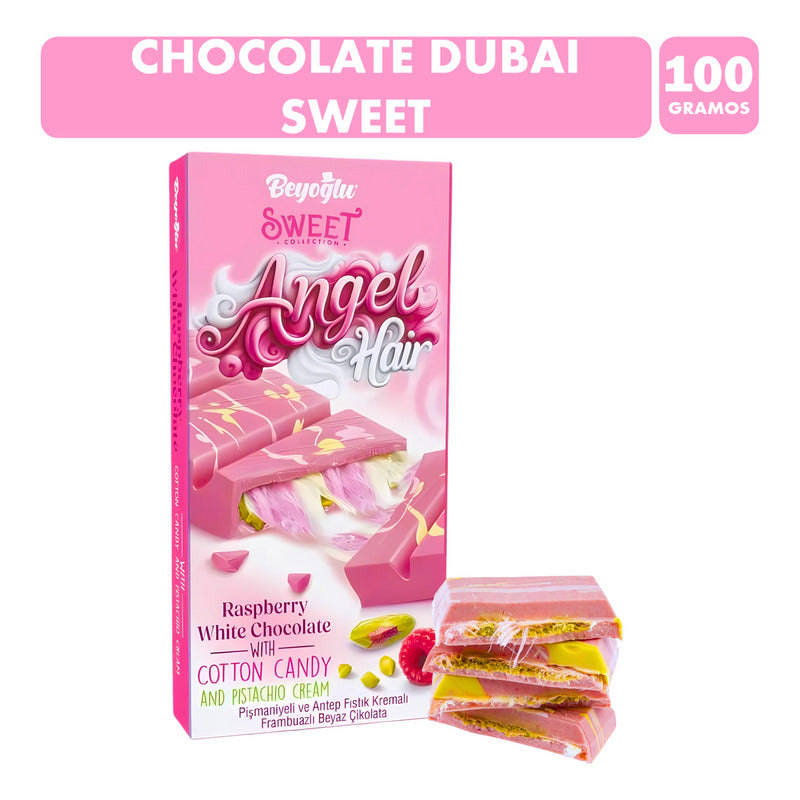 Chocolate Viral Dubai Sweet Pelo De Ángel Rosado ( Unitario)