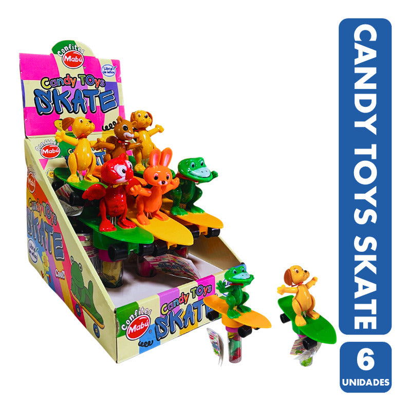 Juguetes Para Cumpleaños - Candy Toy Skate De Mabú (6 Uni)