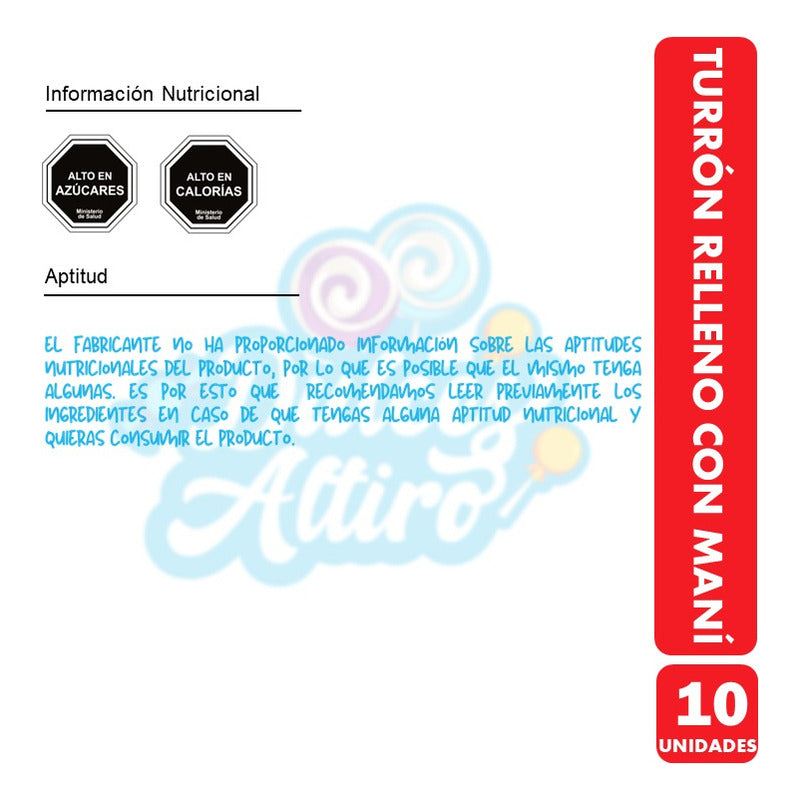 Oblea De Turrón Sabor A Maní De Arcor (pack Con 10unidades)