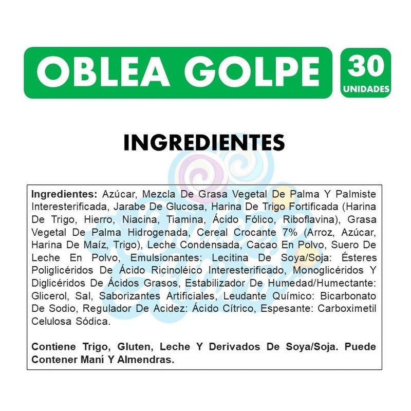 Oblea Golpe De Arcor (caja Con 30 Unidades)