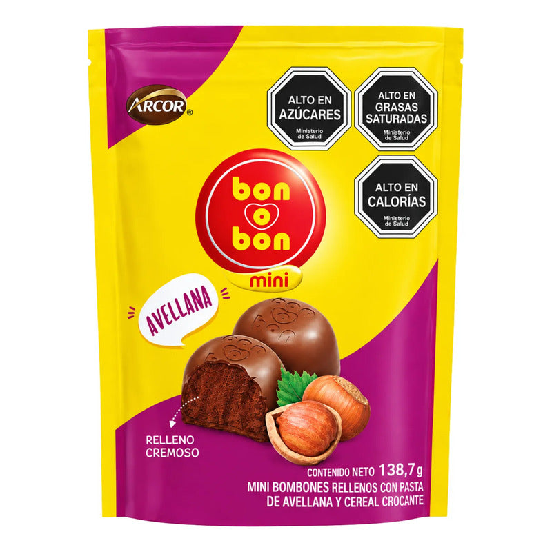 Bon O Bon Mini Bombones Rellenos Con Pasta De Avellana