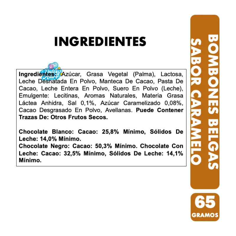Bombones De Chocolate Belga Sabor A Caramelo The Belgian