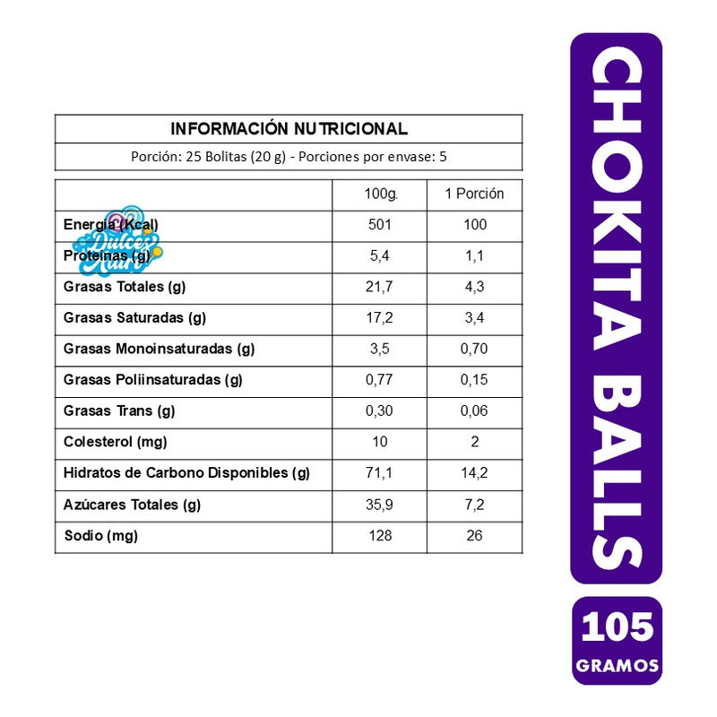 Chocolate Chokita Balls De Nestlé - Formato Doypack (105 Gr)