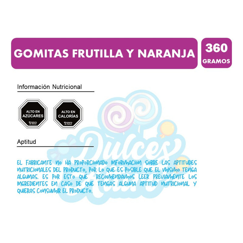 Gomitas Halloween Mogul - Frutilla Y Naranja(bolsa Con 360g)
