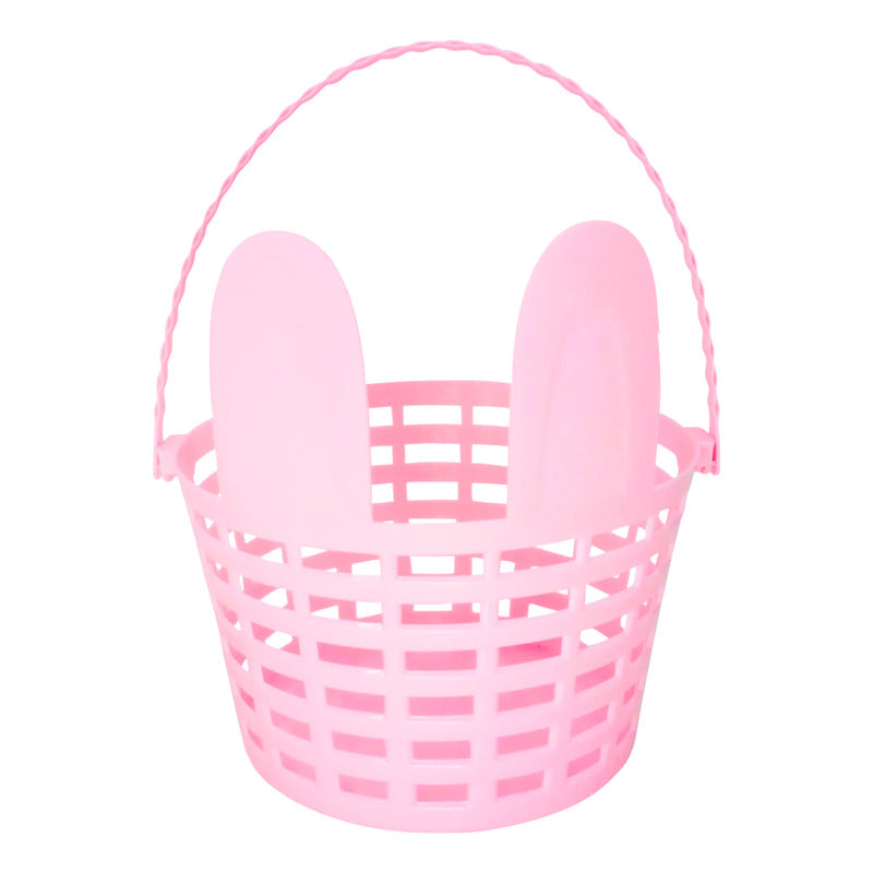 Canasta Con Orejitas Especial Huevitos De Pascua - Rosado