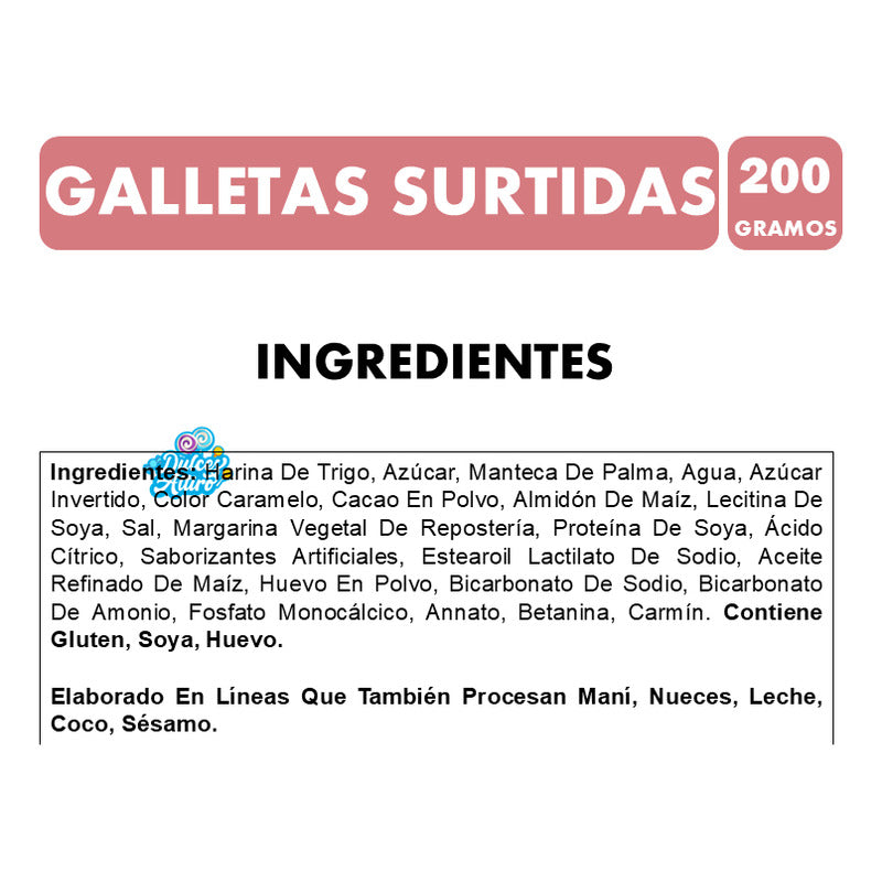 Galletas De Navidad Surtidas De Colombina - Contiene 200 Gr