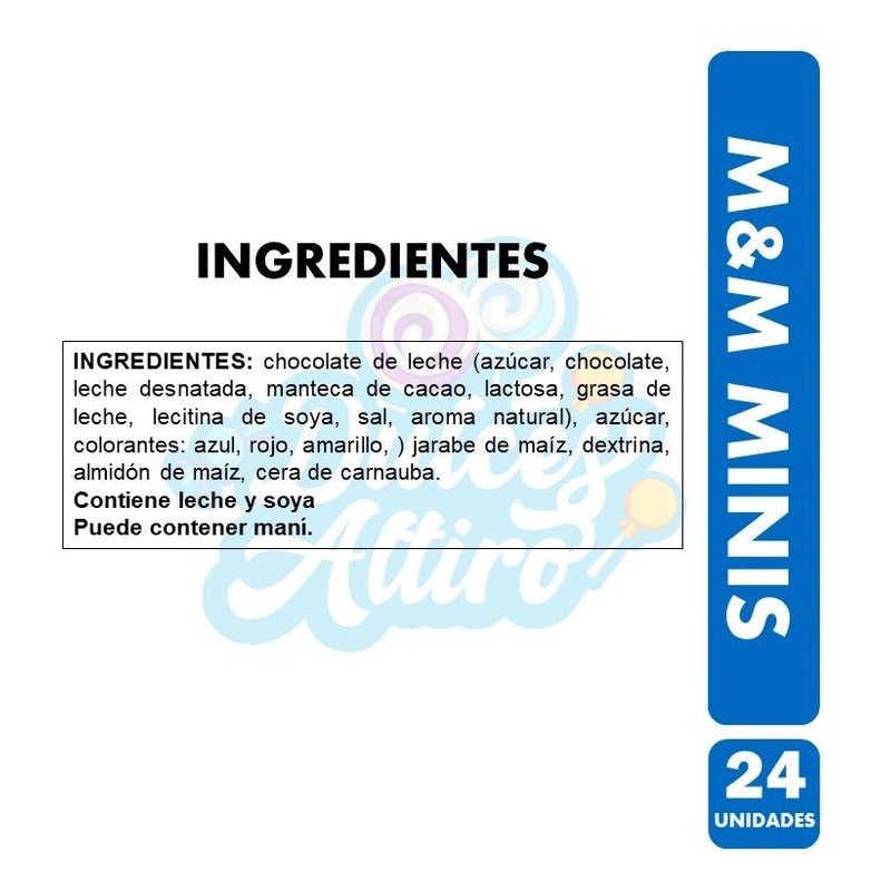 M&m Mini Tubos (caja De 24 Unidades)