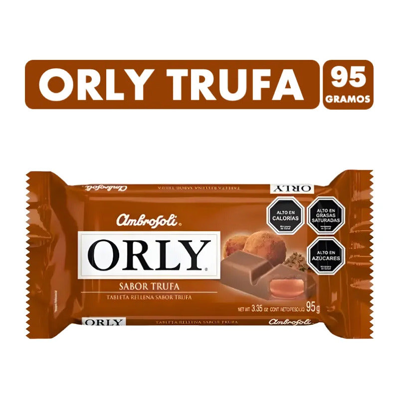 Chocolate Orly Trufa De Ambrosoli (barra 95 Gramos)