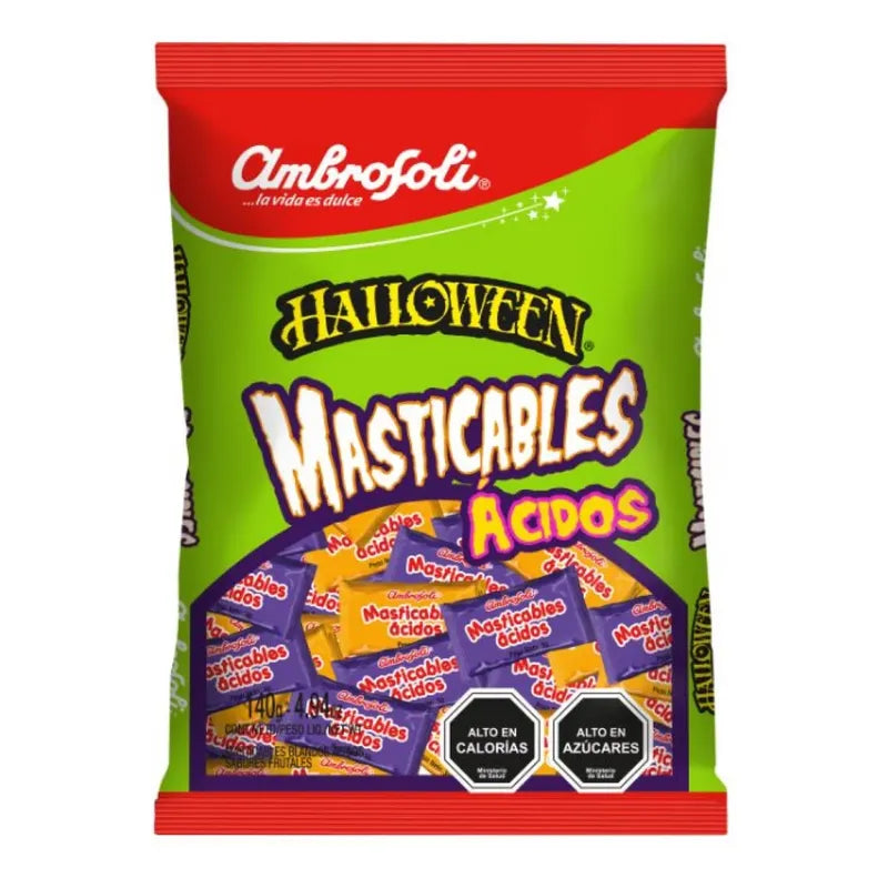 Masticables Ácidos Halloween Sabor Frutales De Ambrosoli