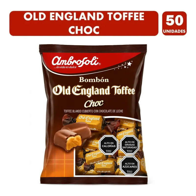 Old England Toffee Choc Chocolate Bolsa Con 50 Unidades