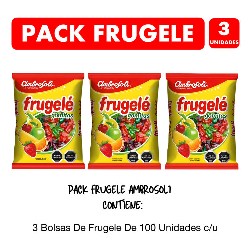Frugele Gomitas Frutales Ambrosoli - Pack De 3 Unidades