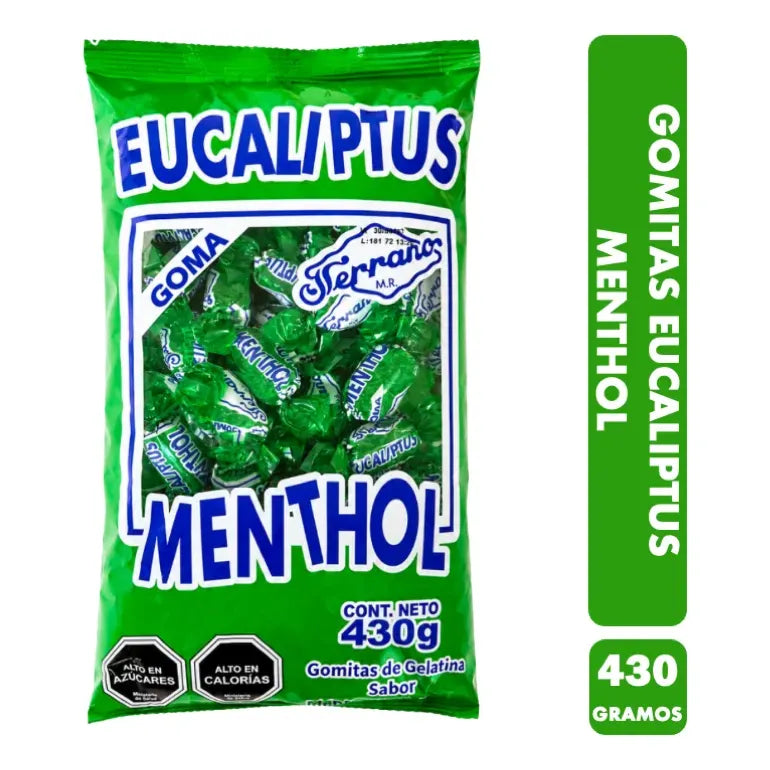 Gomitas Fruna Sabor Eucaliptus Mentol (bolsa De 430 Gramos)