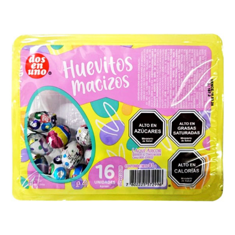 Huevos De Pascua Dos En Uno - Huevos De Chocolate (16 Uni)