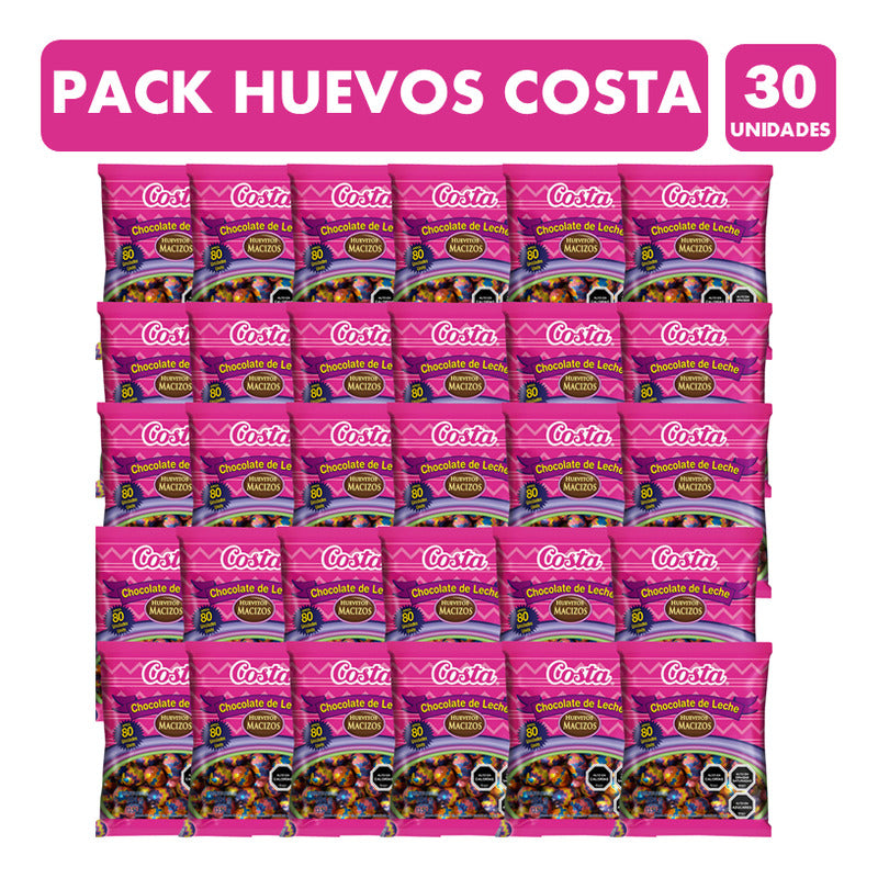 Bolsa Huevos De Pascua Costa Por Mayor De 80u (30 Bolsas)