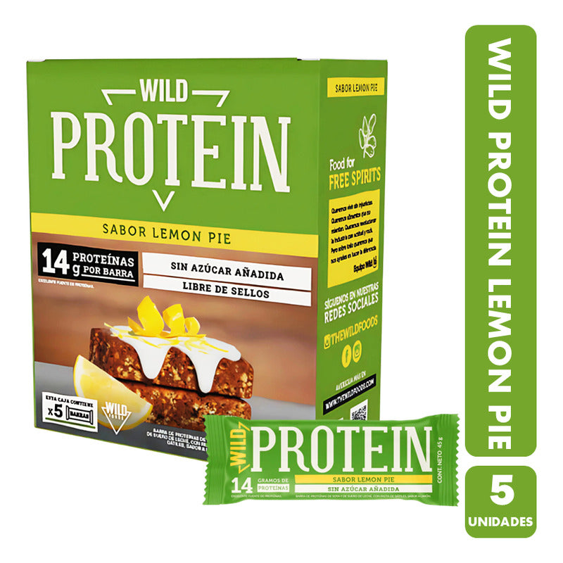 Barrita Wild Protein Lemon Pie - (caja Con 5 Unidades)