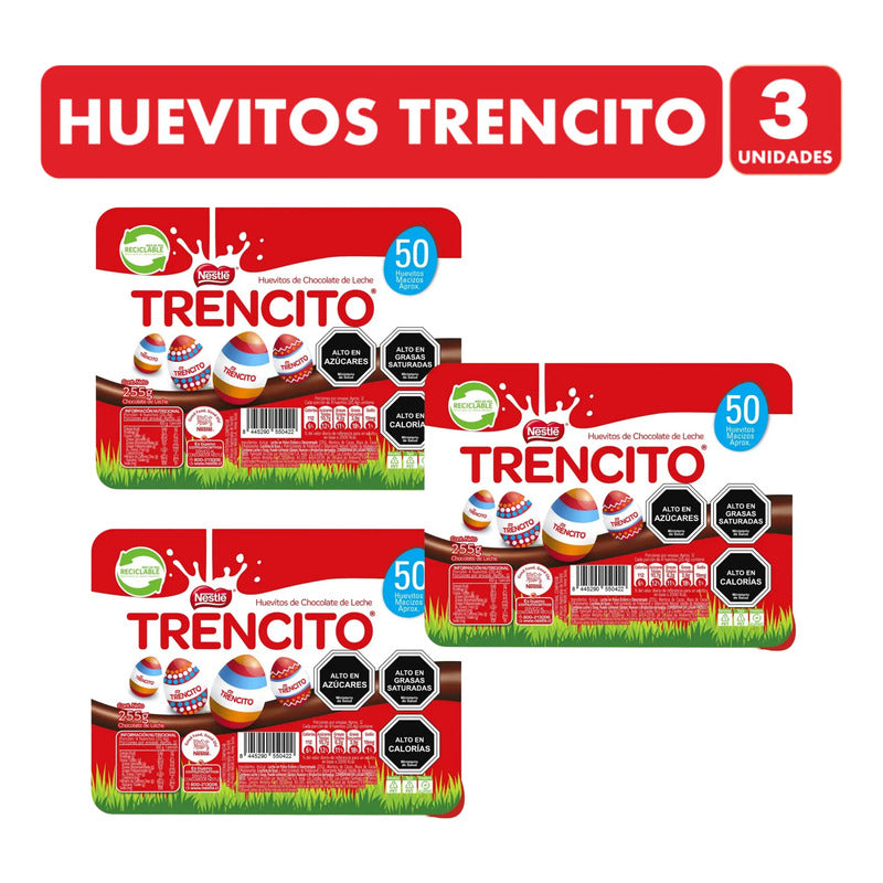 Pack 3 Bandejas Huevitos De Pascua Trencito (bandeja 50u)