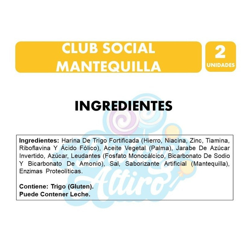 Galletas Club Social, Sabor Mantequilla - 2 Pqts. De 9un C/u