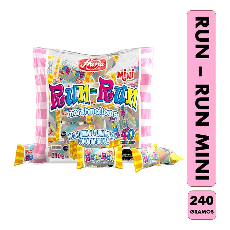 Run Run Mini- Malvaviscos De Fruna (bolsa Con 240 Gramos)