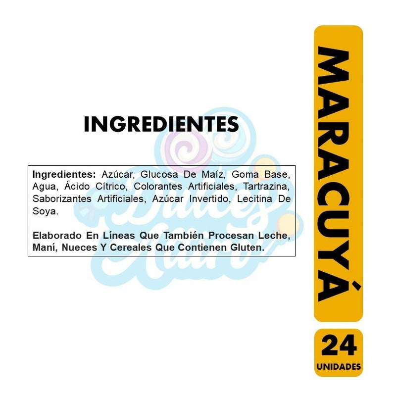 Coyac Bon Bon Bum Sabor Maracuyá - (bolsa Con 24 Unidades).