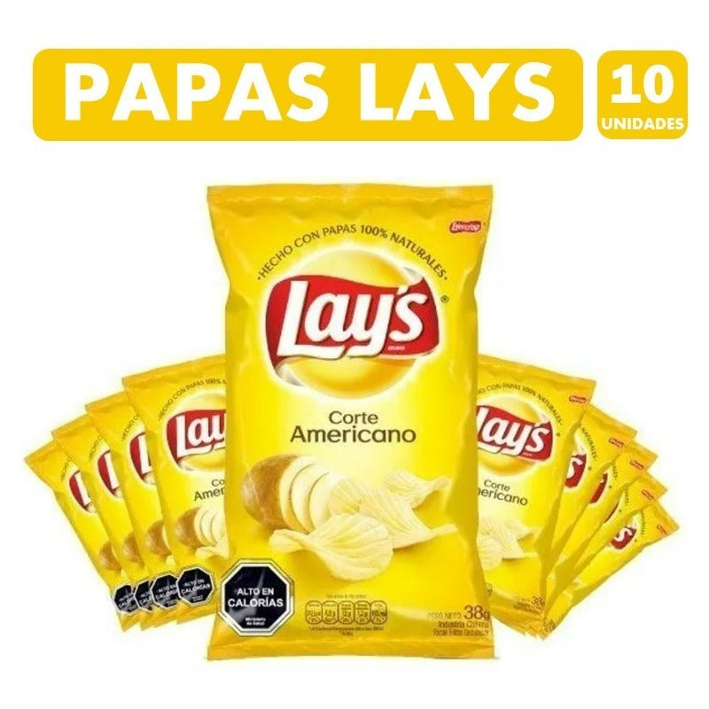 Papas Lays (manga De 10 Unidades)