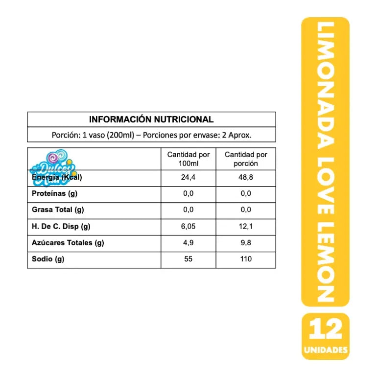 Jugo Love Lemon Limonada Original (display 12 Unidades)