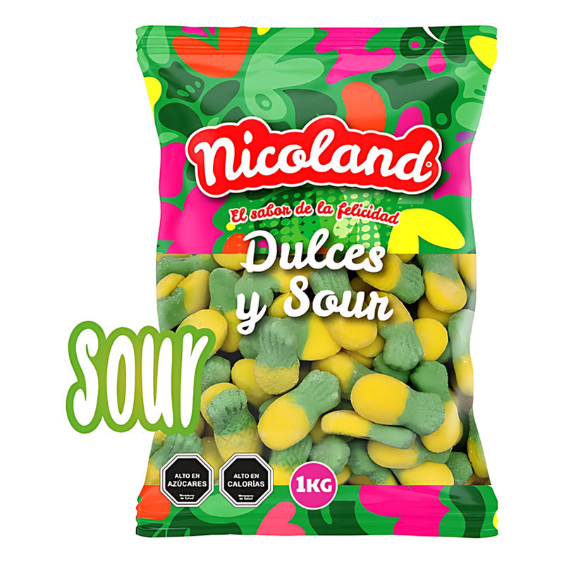 Gomitas Por Mayor - Piñas Acidas De Nicoland (bolsa De 1kg)