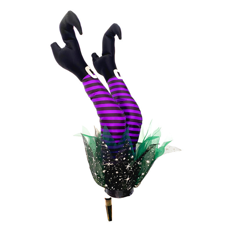 Brujita Accidentada Boca Abajo Con Movimiento Halloween