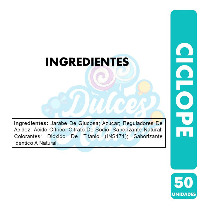 Caramelos Cíclope -especial Halloween (bolsa Con 50unidades)