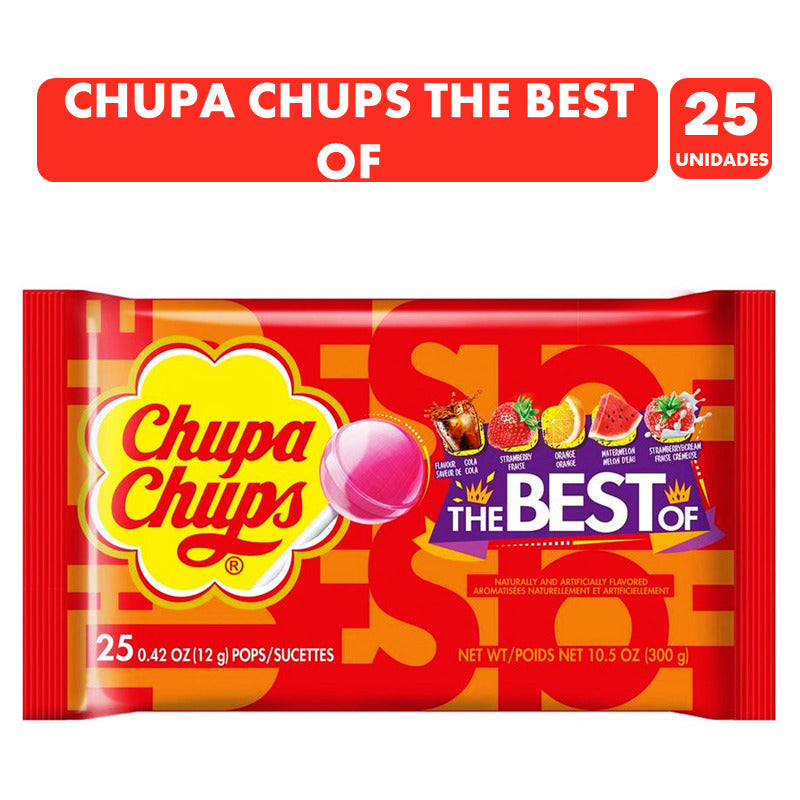 Chupa Chups Chupetines Sabores Surtidos (bolsa Con 25 Uni)