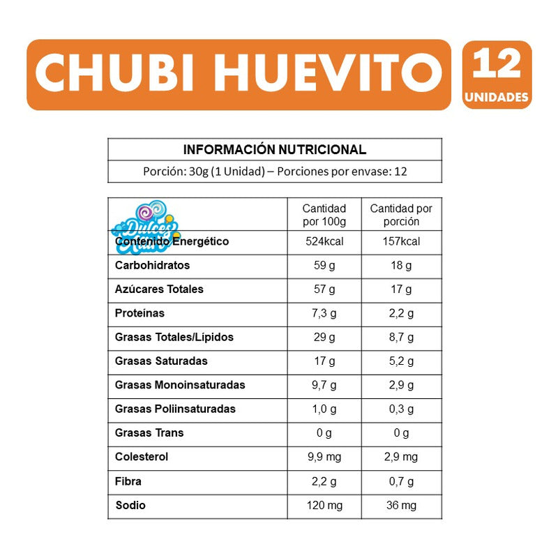 Huevo Chubi - Huevo Sorpresa Con Chubi (caja Con 12 Un)
